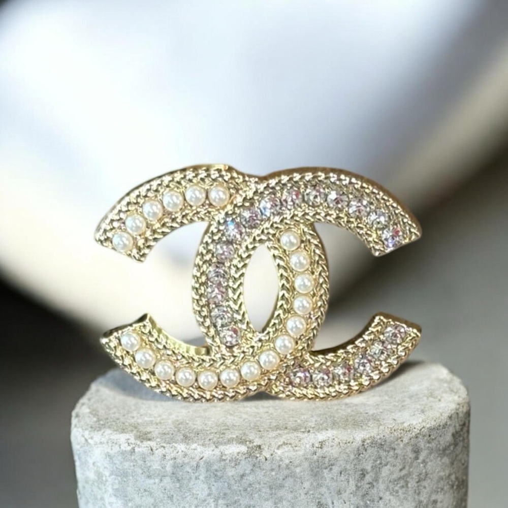 Upcycled Stamped Brooch